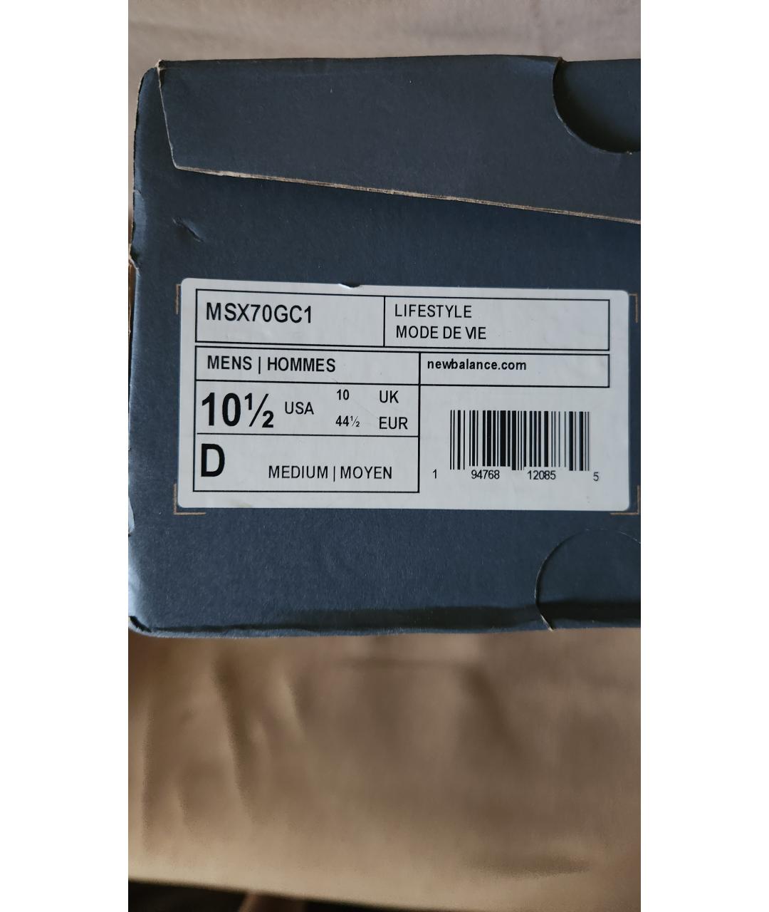 NEW BALANCE Серые замшевые низкие кроссовки / кеды, фото 6