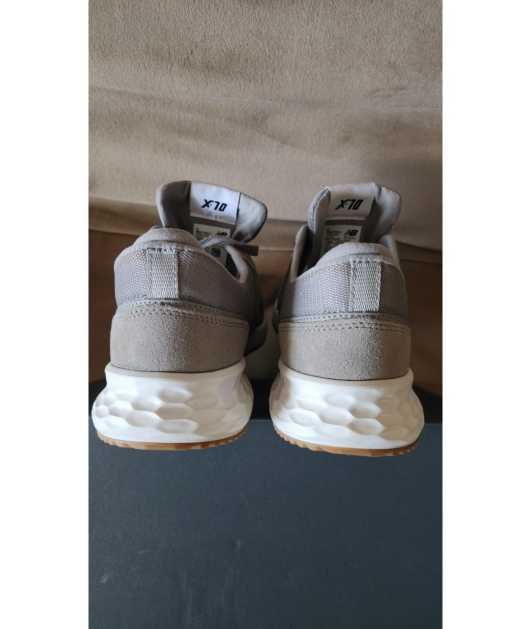 NEW BALANCE Серые замшевые низкие кроссовки / кеды, фото 4