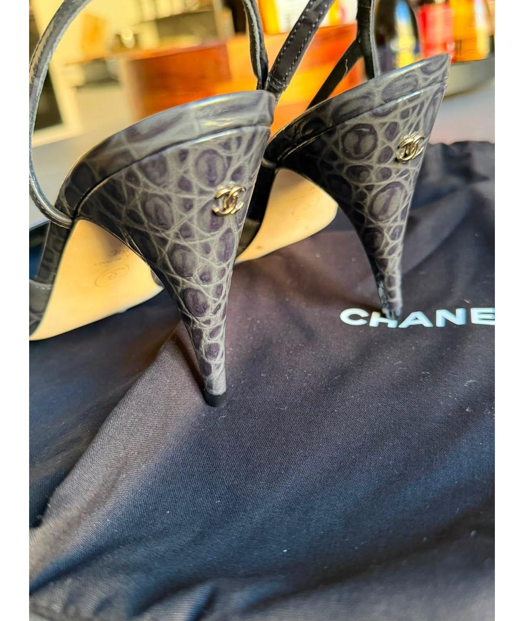 CHANEL Мульти кожаные босоножки, фото 3