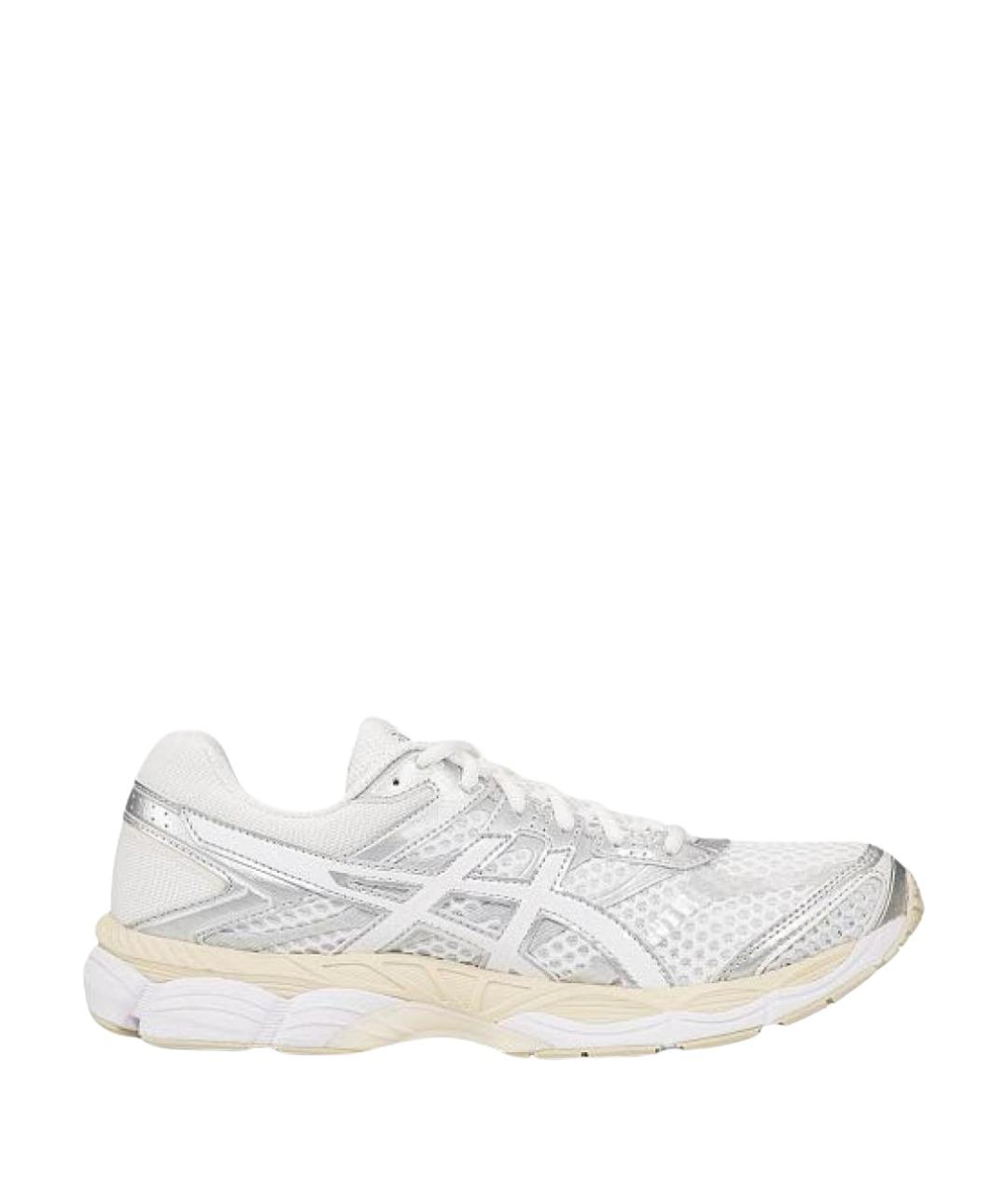 ASICS Белые текстильные низкие кроссовки / кеды, фото 1