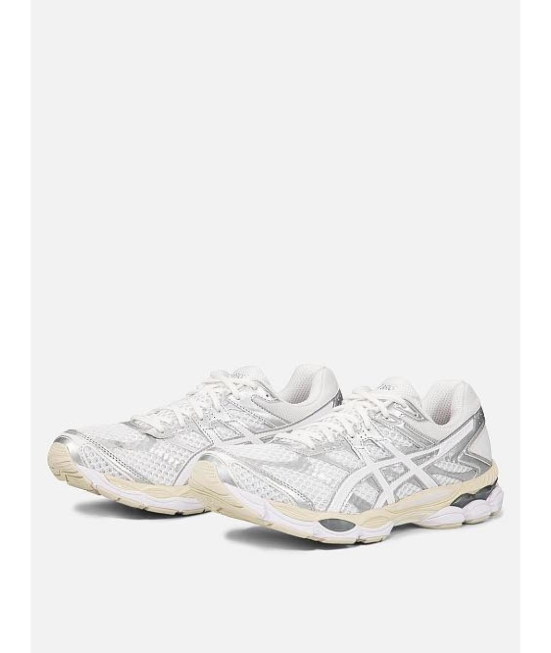 ASICS Белые текстильные низкие кроссовки / кеды, фото 3