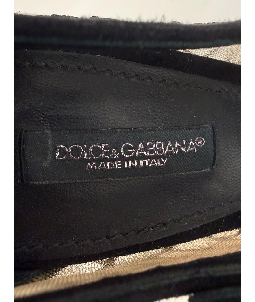 DOLCE&GABBANA Серые замшевые туфли, фото 5