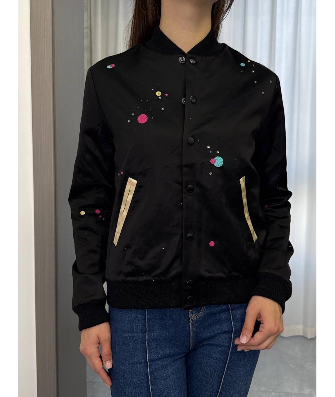 SAINT LAURENT Черная вискозная куртка, фото 2