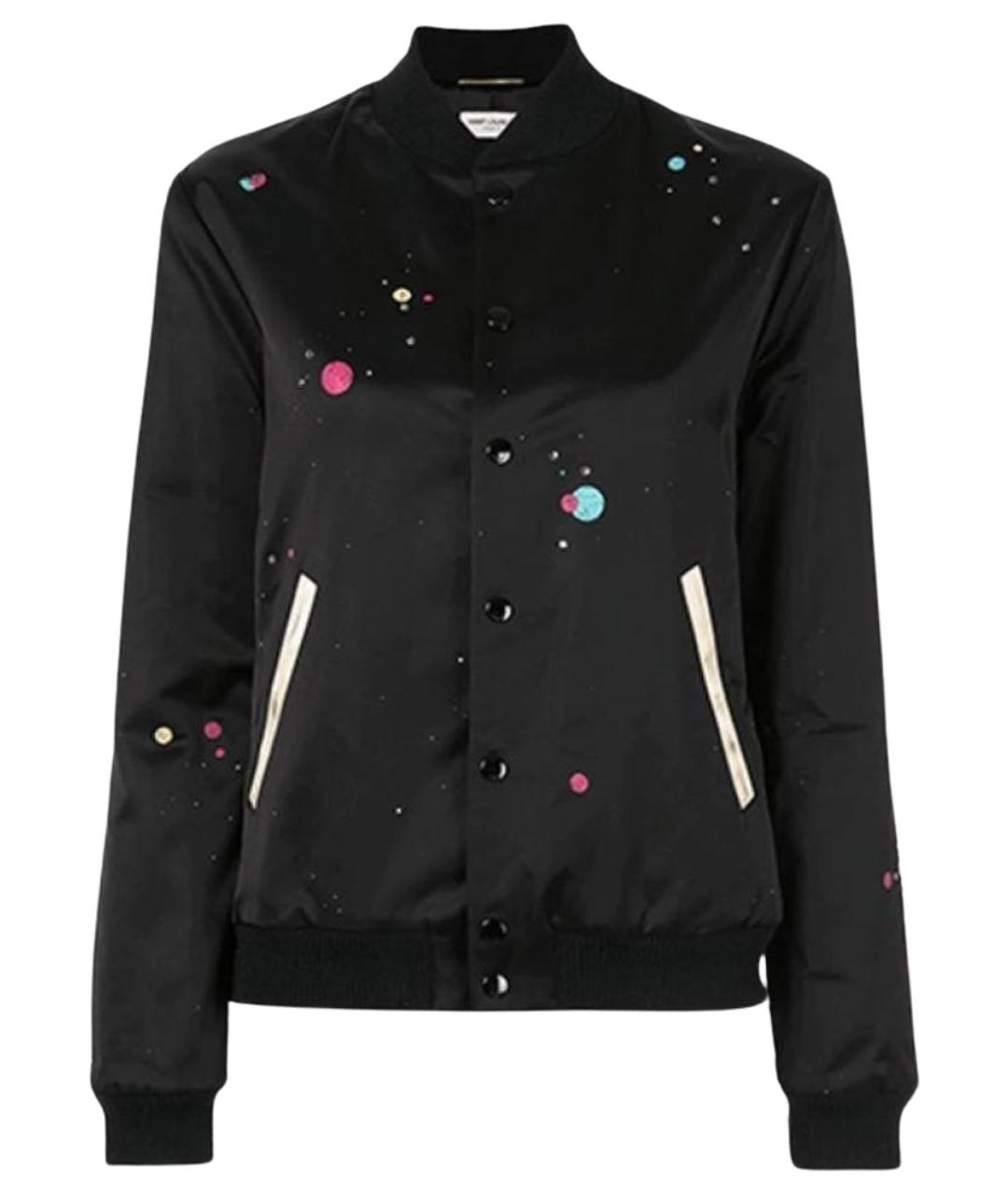 SAINT LAURENT Черная вискозная куртка, фото 1