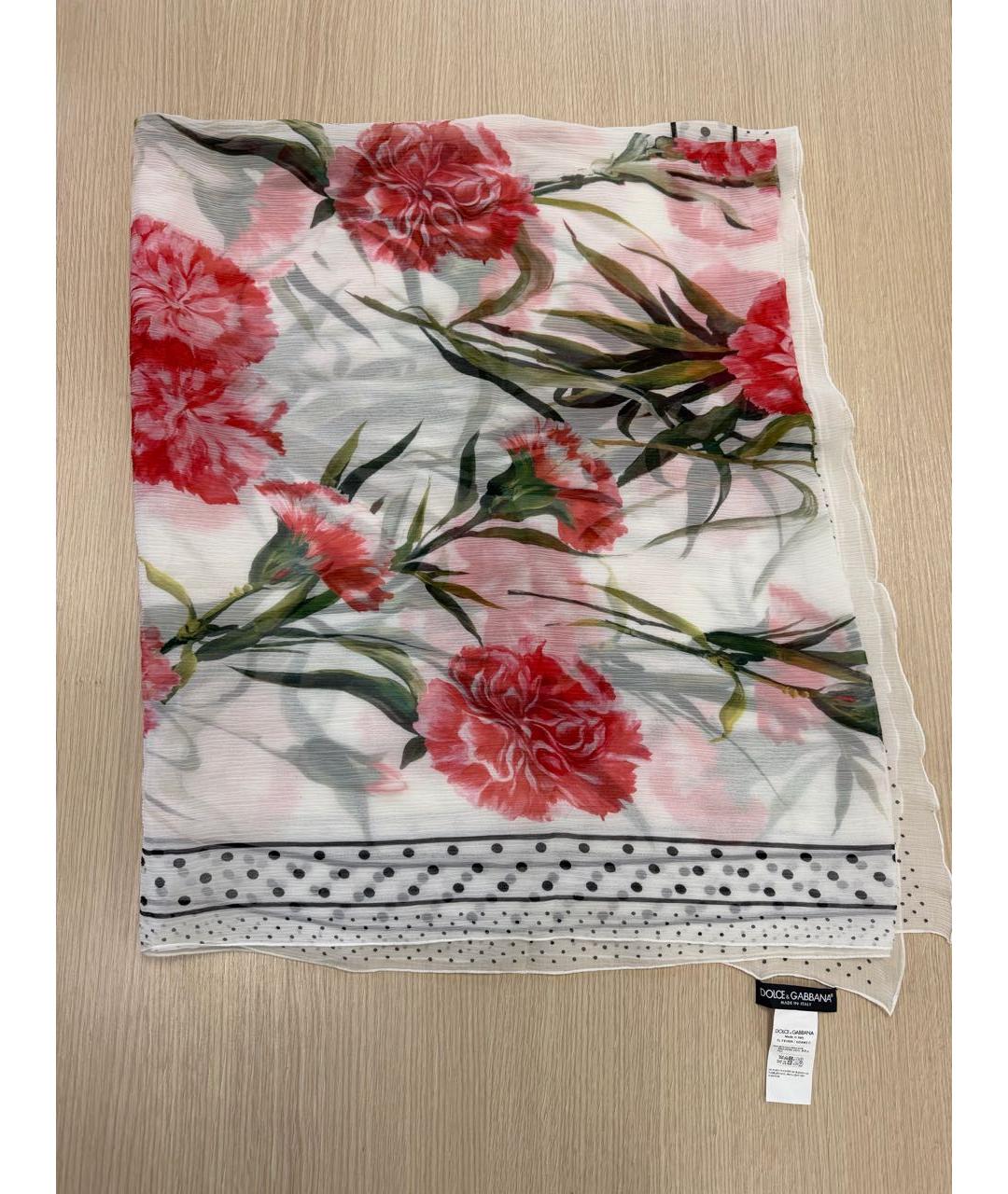 DOLCE&GABBANA Белый платок, фото 4