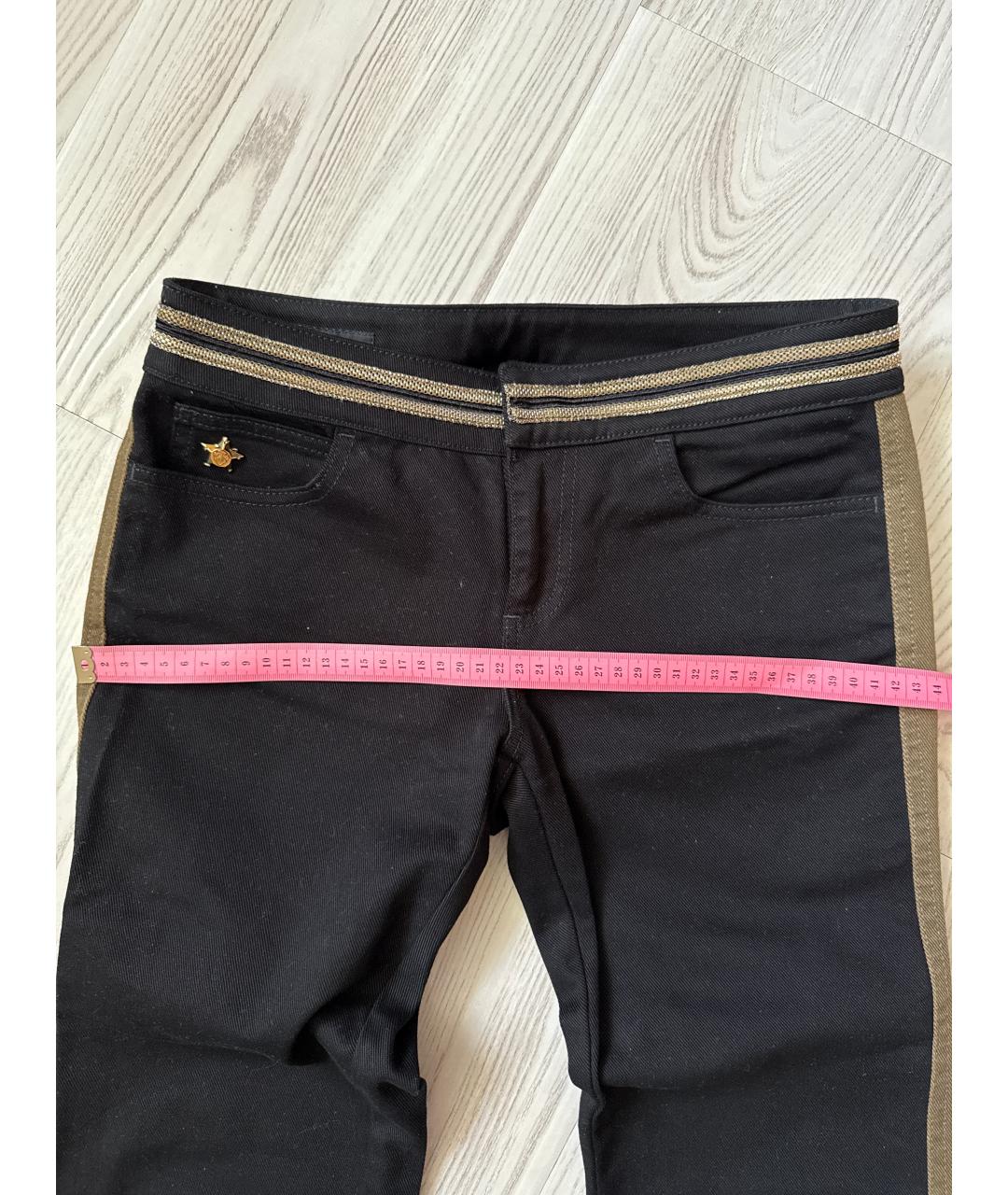 GUCCI Черные хлопко-эластановые прямые джинсы, фото 3