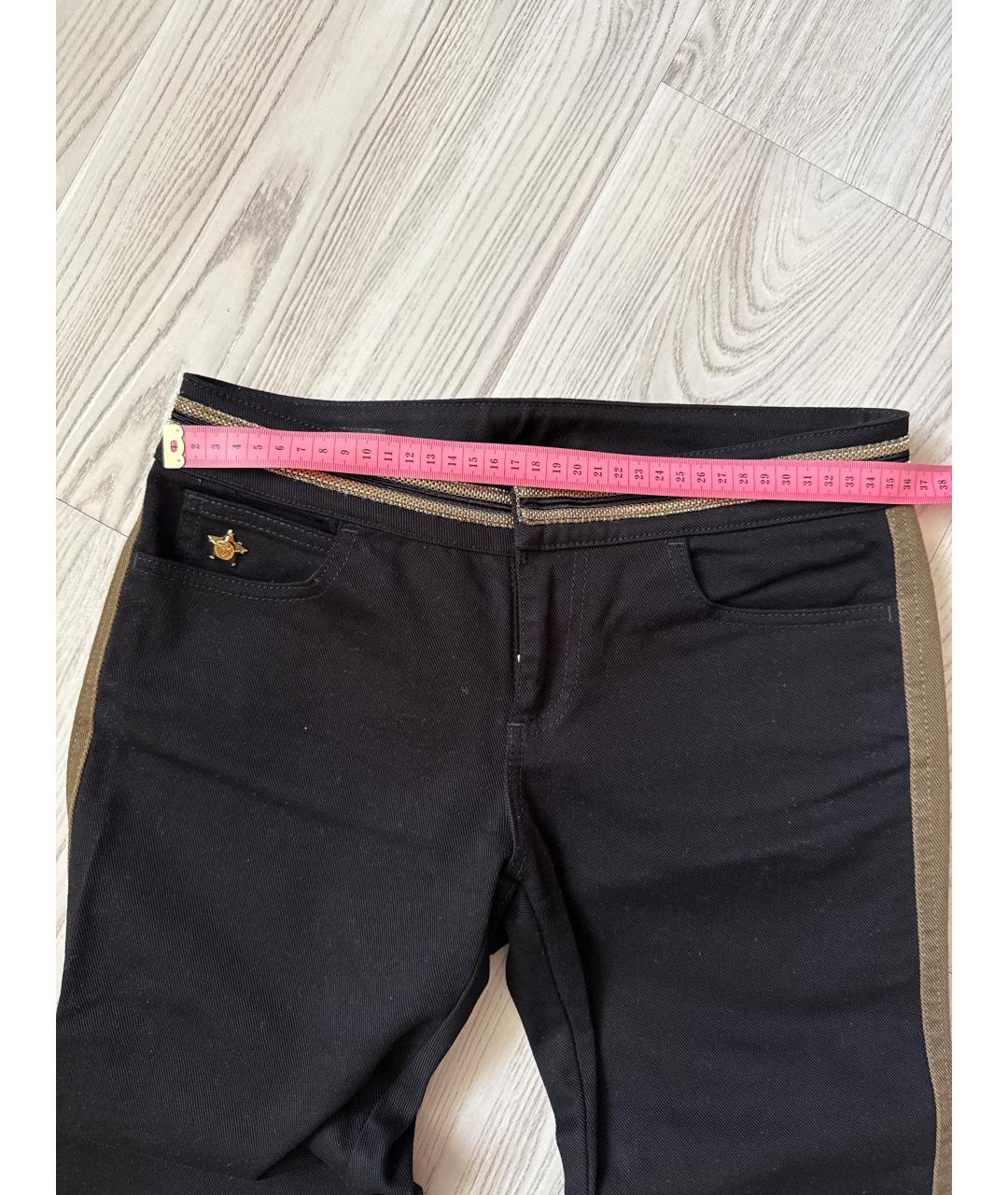 GUCCI Черные хлопко-эластановые прямые джинсы, фото 4