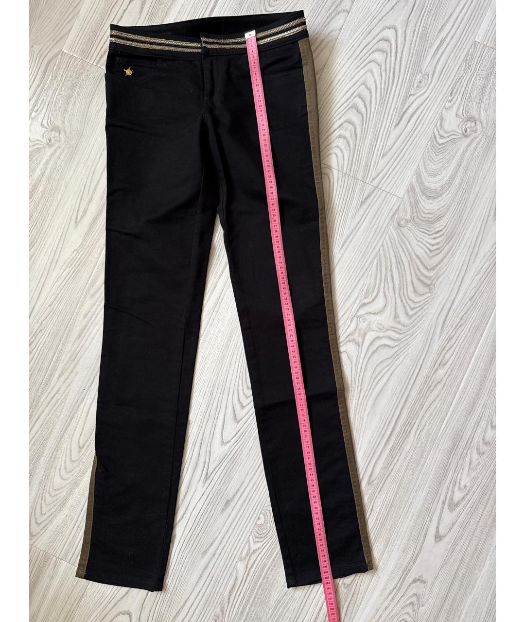 GUCCI Черные хлопко-эластановые прямые джинсы, фото 2