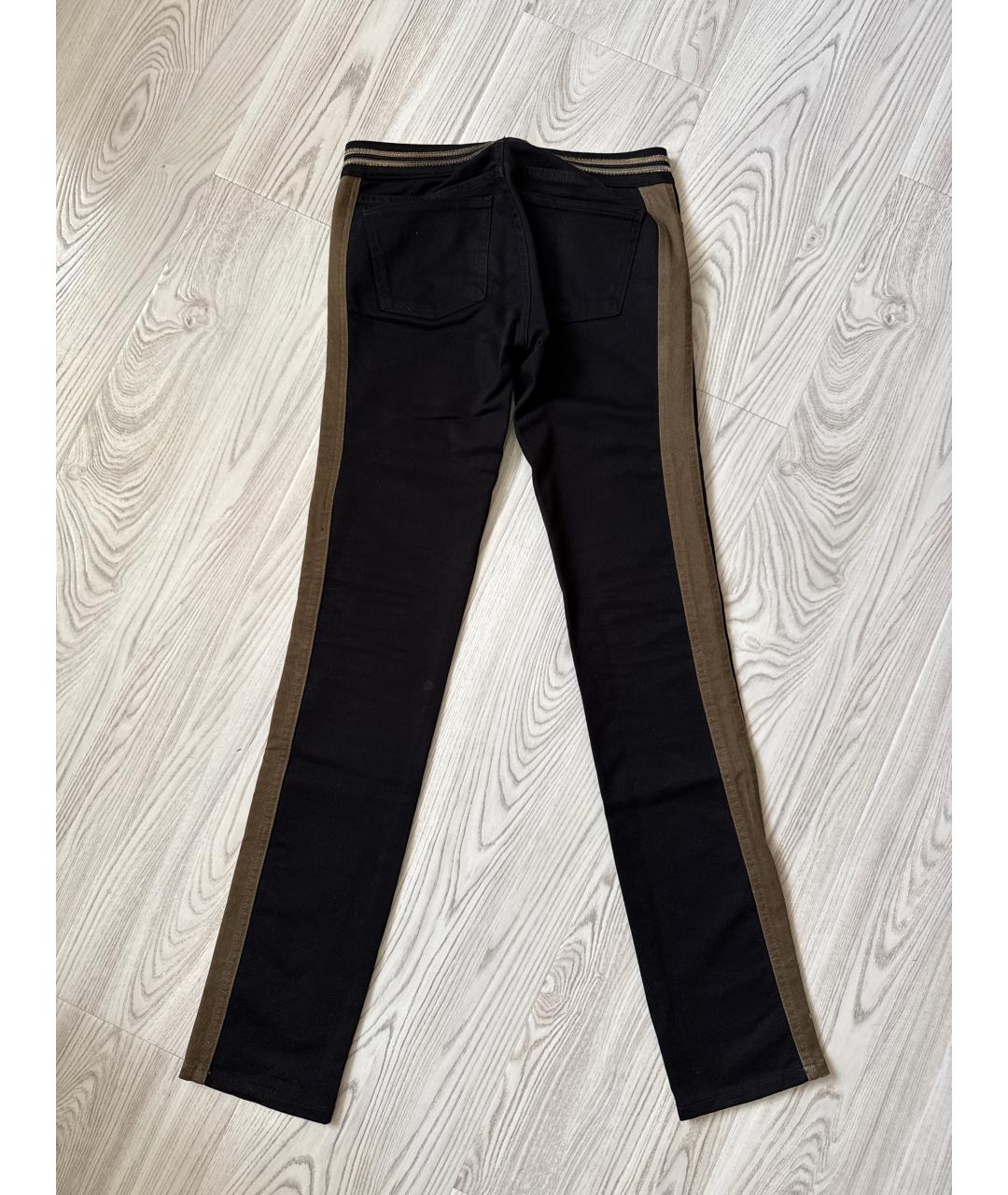 GUCCI Черные хлопко-эластановые прямые джинсы, фото 6