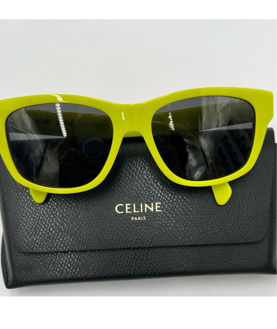 CELINE Желтые солнцезащитные очки, фото 6