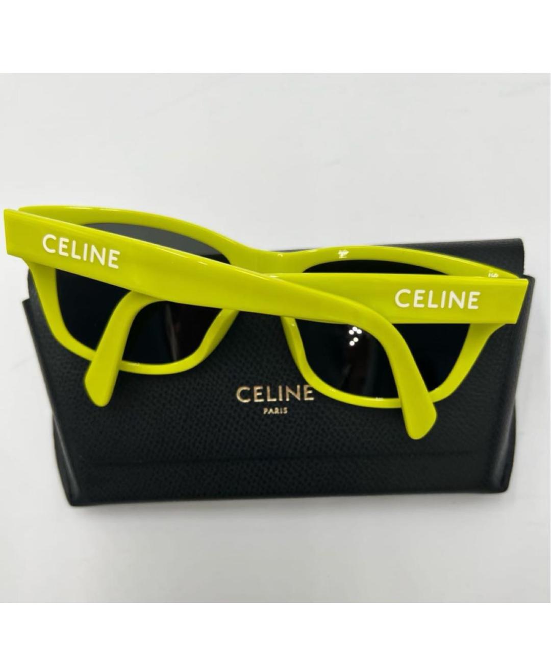 CELINE Желтые солнцезащитные очки, фото 3
