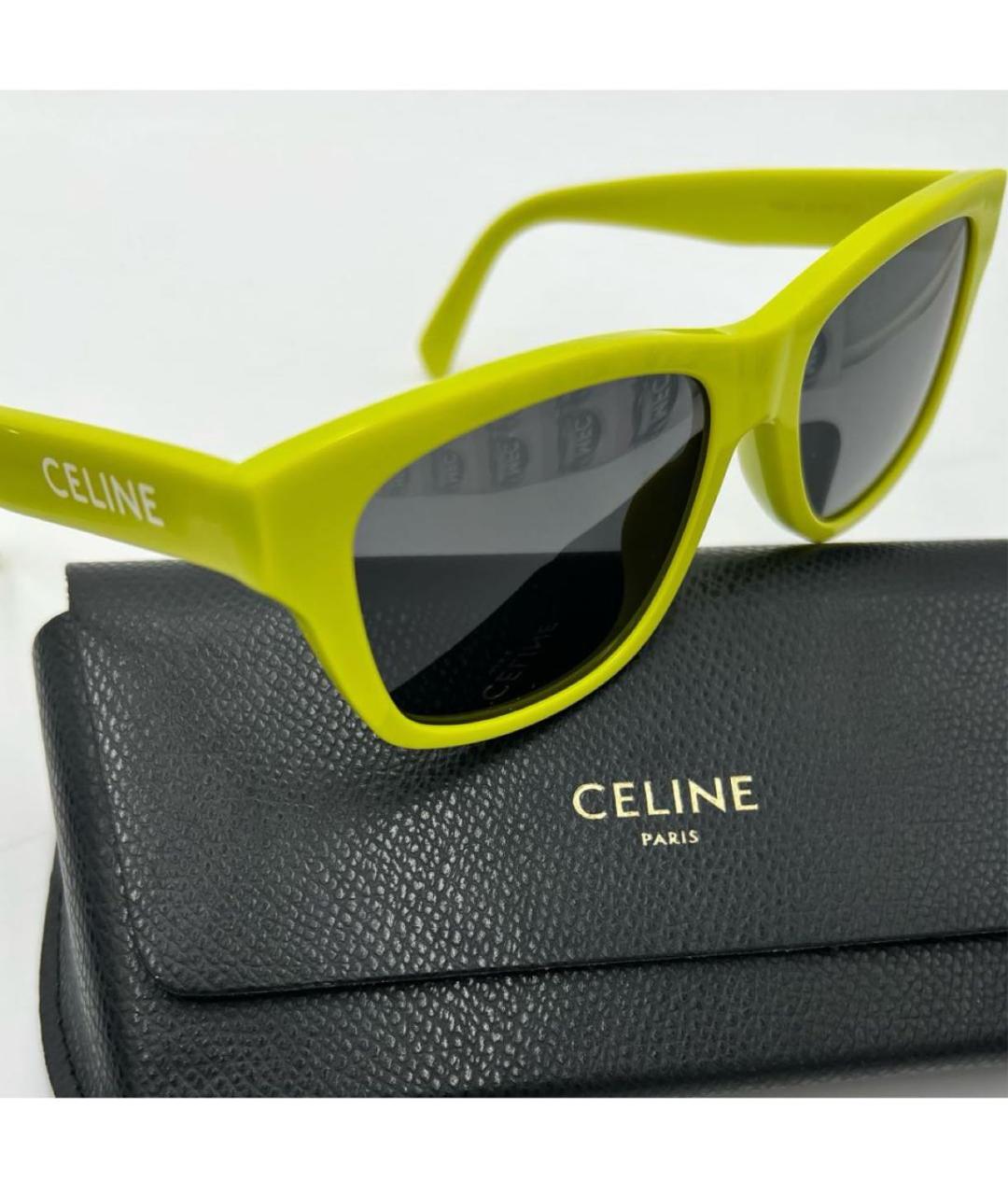 CELINE Желтые солнцезащитные очки, фото 4