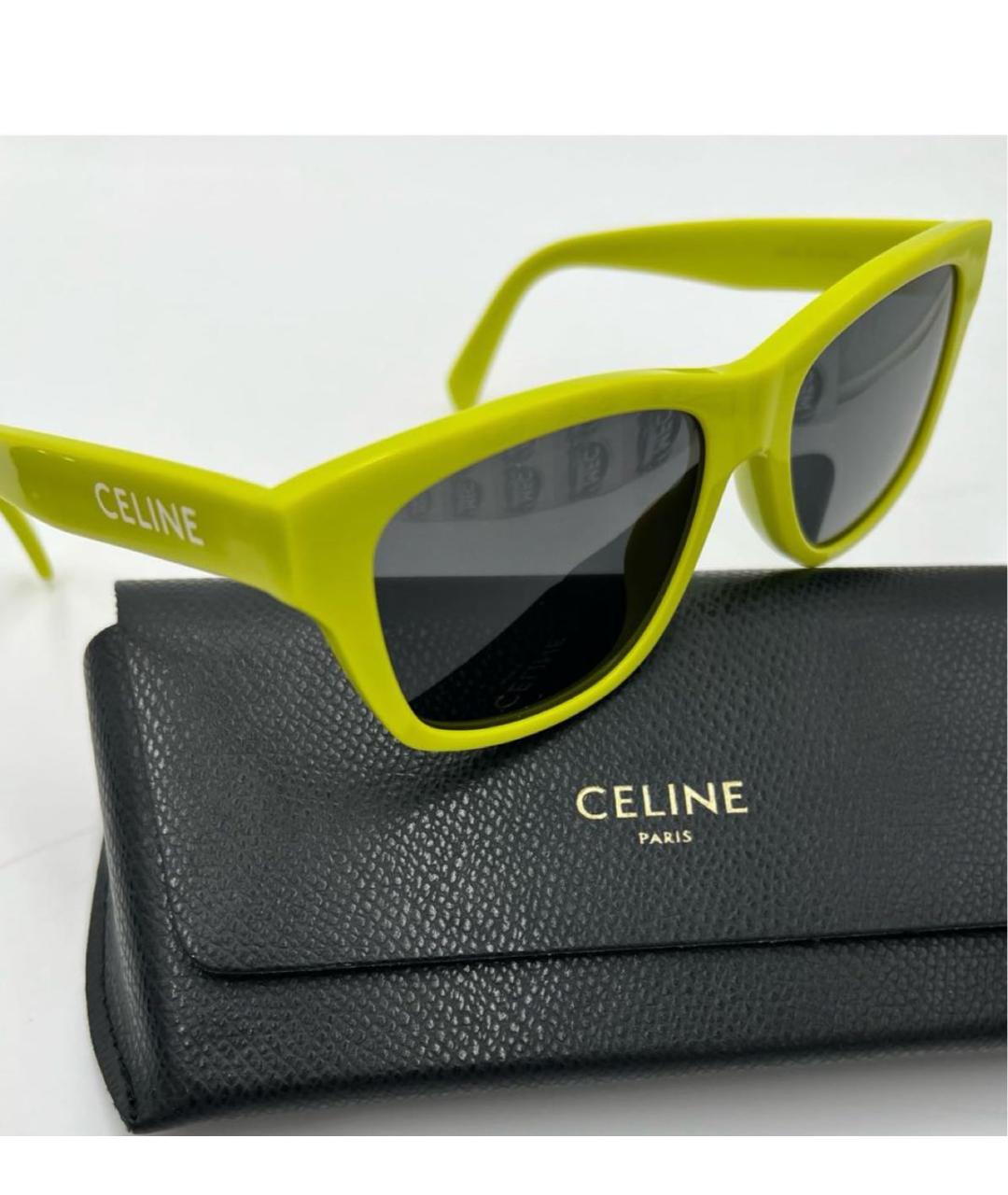 CELINE Желтые солнцезащитные очки, фото 7