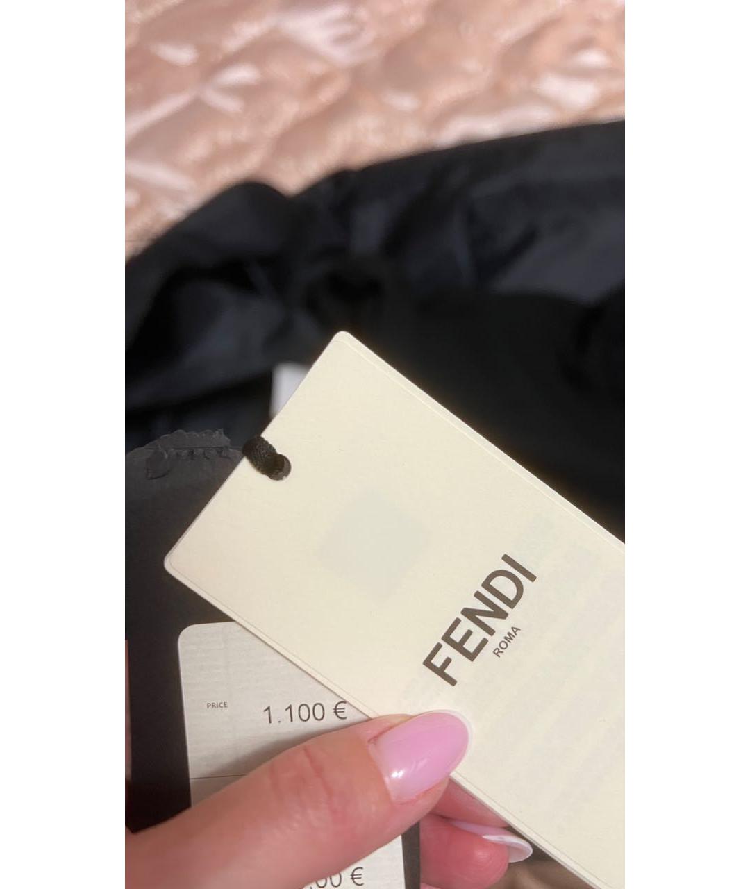 FENDI Черное шерстяное вечернее платье, фото 5