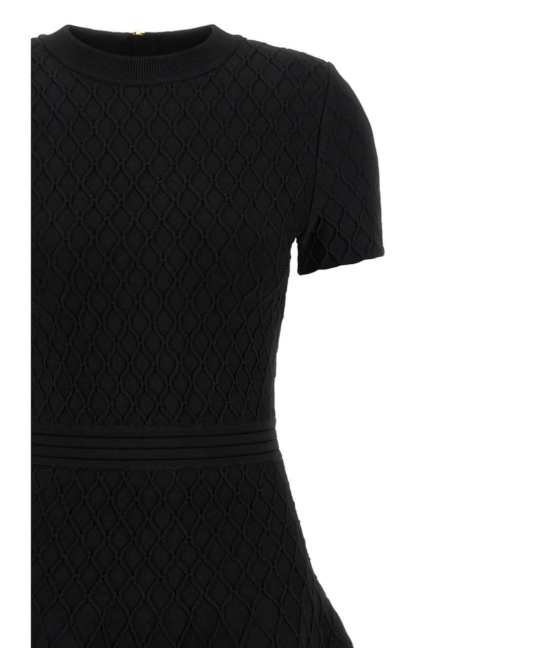 BALMAIN Черное вискозное повседневное платье, фото 3
