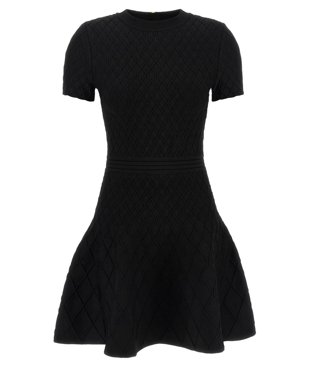 BALMAIN Черное вискозное повседневное платье, фото 1