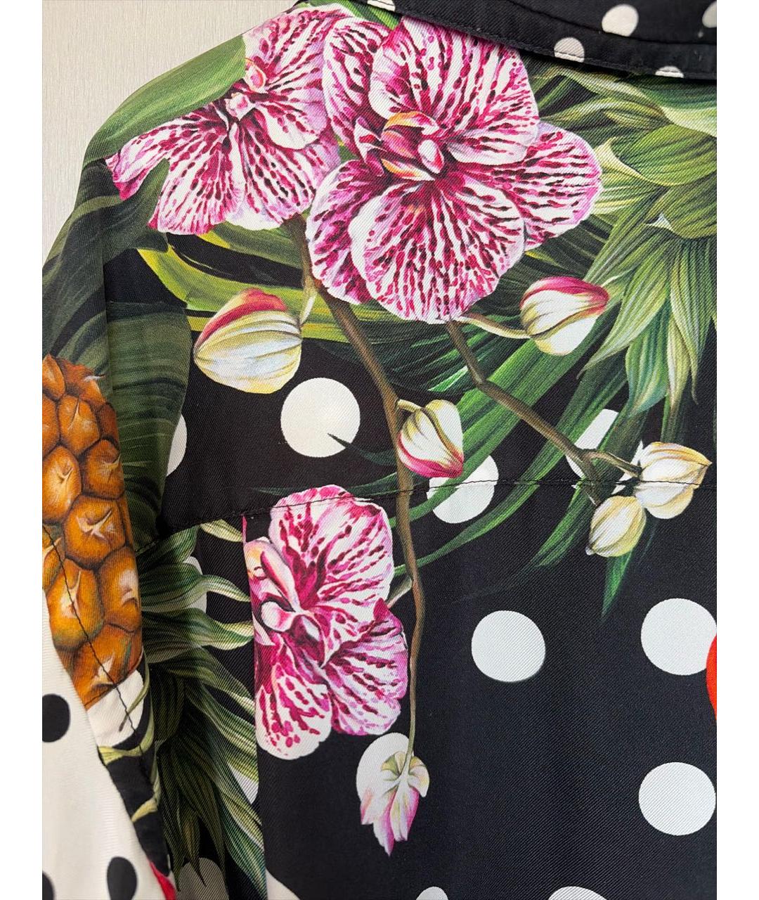DOLCE&GABBANA Мульти шелковая рубашка, фото 6