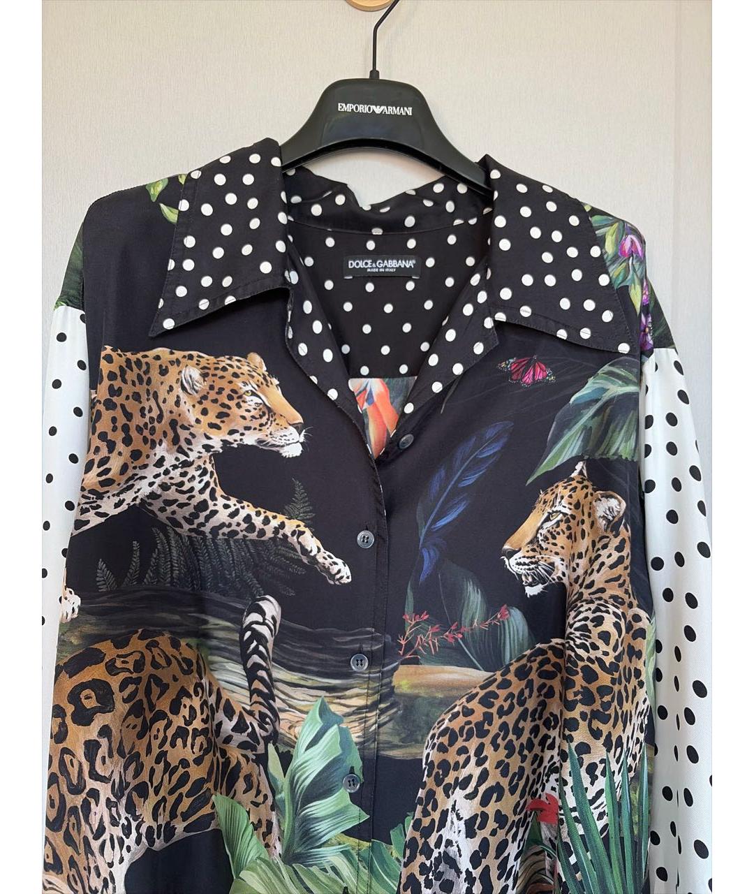 DOLCE&GABBANA Мульти шелковая рубашка, фото 3