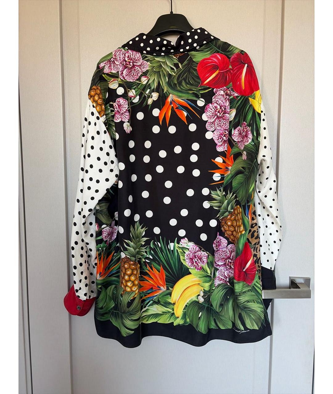 DOLCE&GABBANA Мульти шелковая рубашка, фото 2