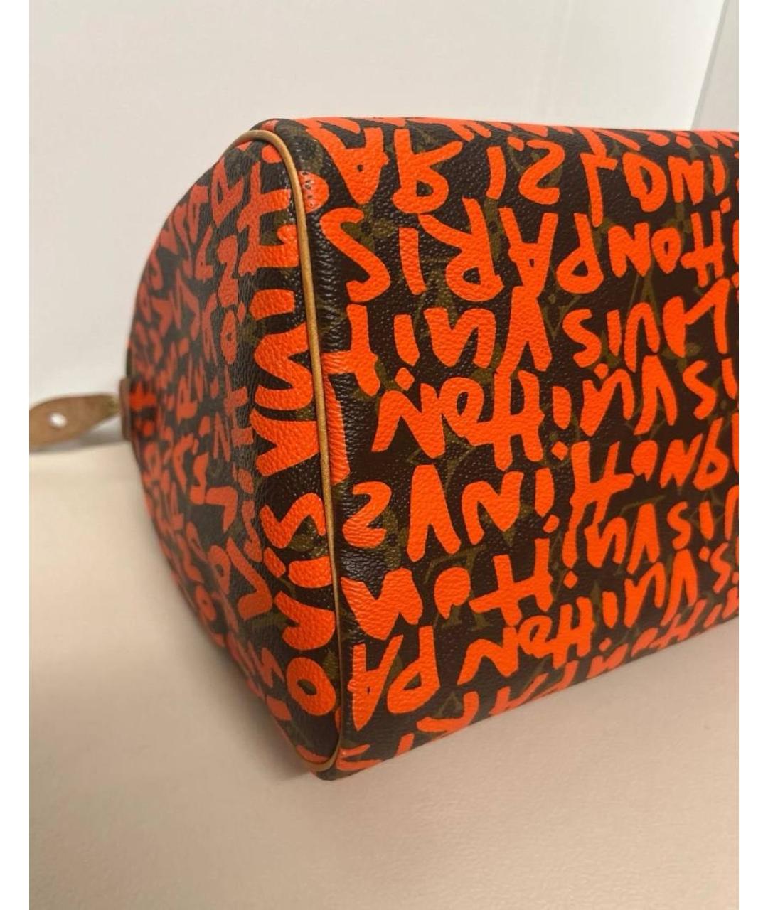 LOUIS VUITTON Красная кожаная сумка с короткими ручками, фото 6