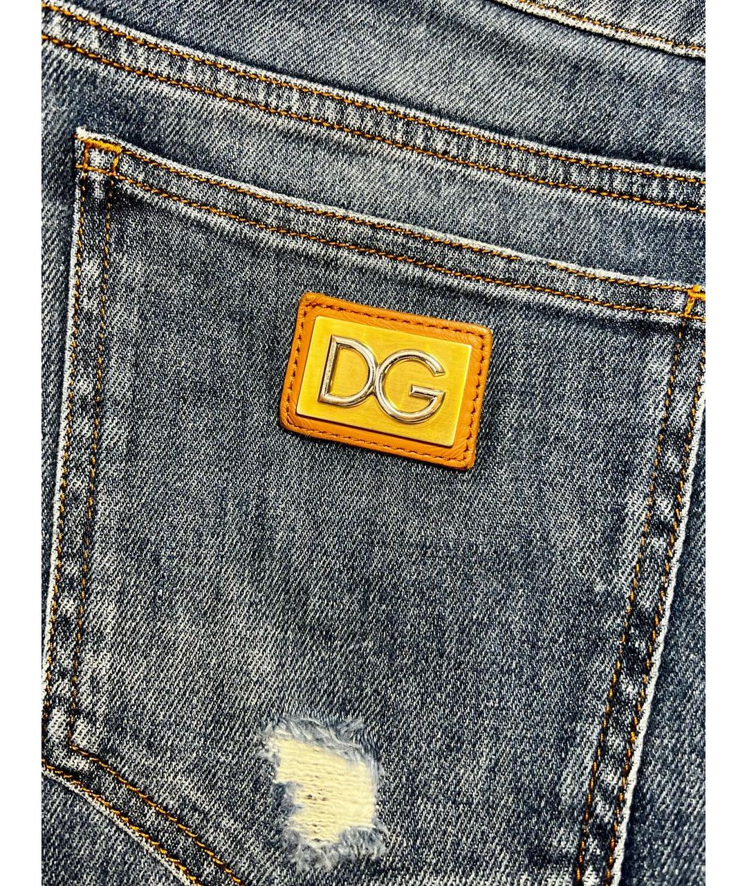 DOLCE&GABBANA Синие хлопковые шорты, фото 2