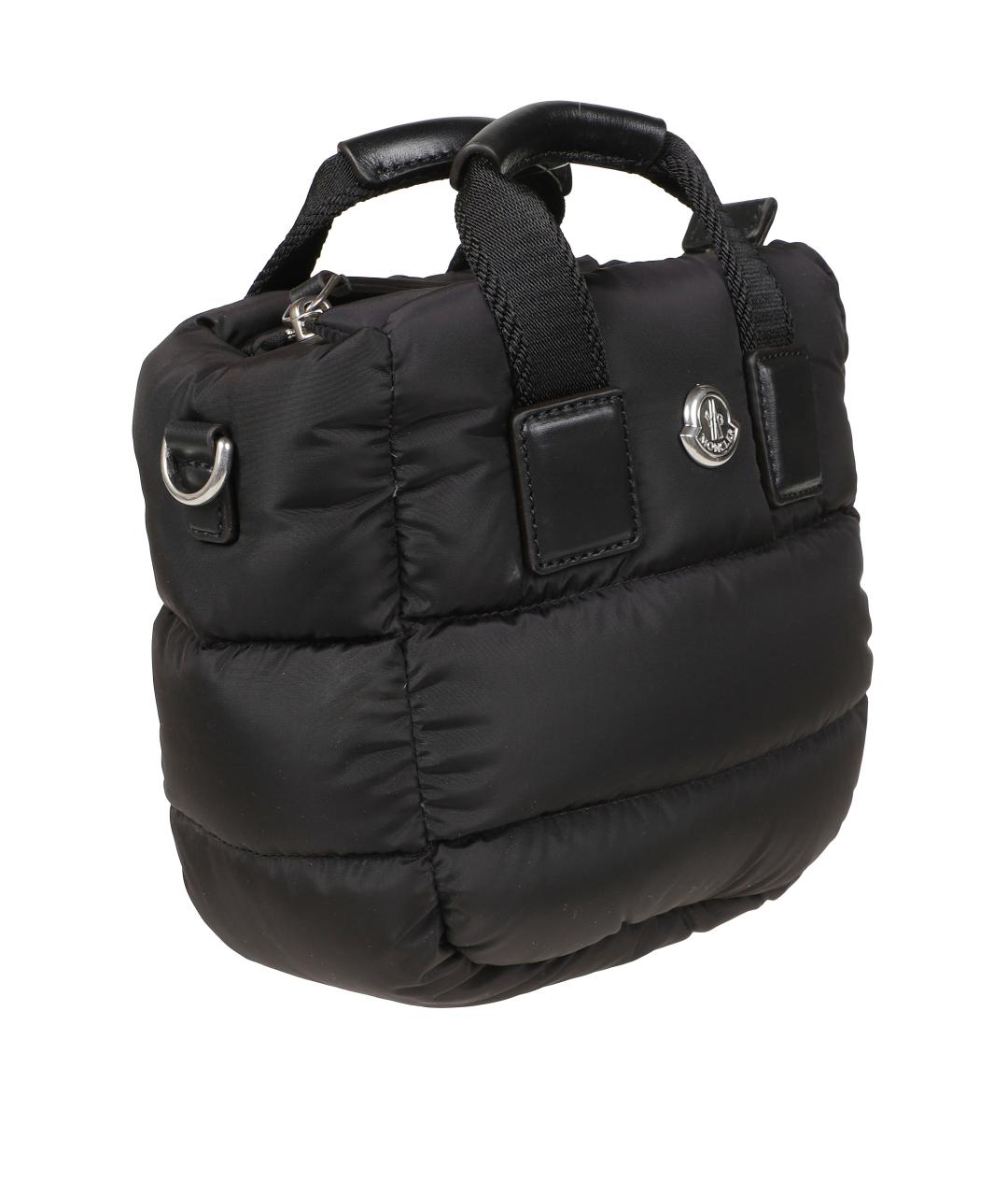 MONCLER Черная нейлоновая сумка с короткими ручками, фото 3