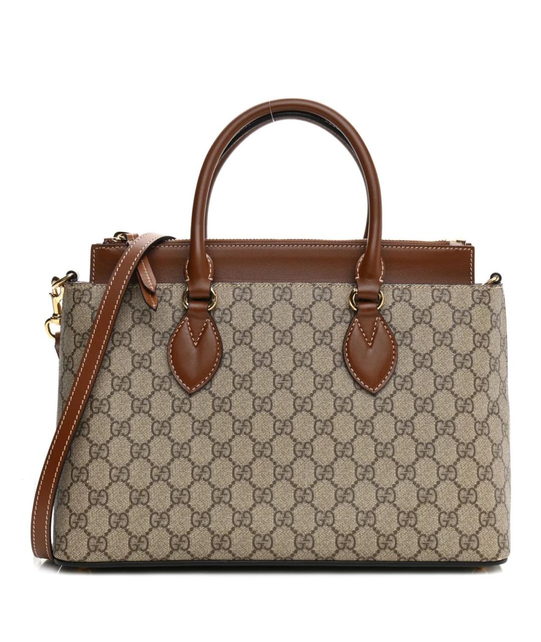 GUCCI Коричневая сумка тоут, фото 1