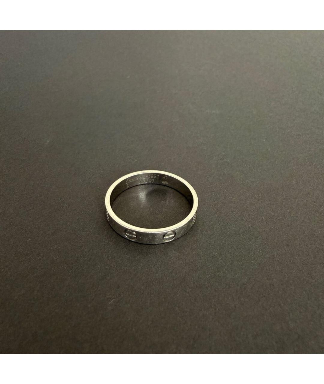 CARTIER Серебряное платиновое кольцо, фото 2