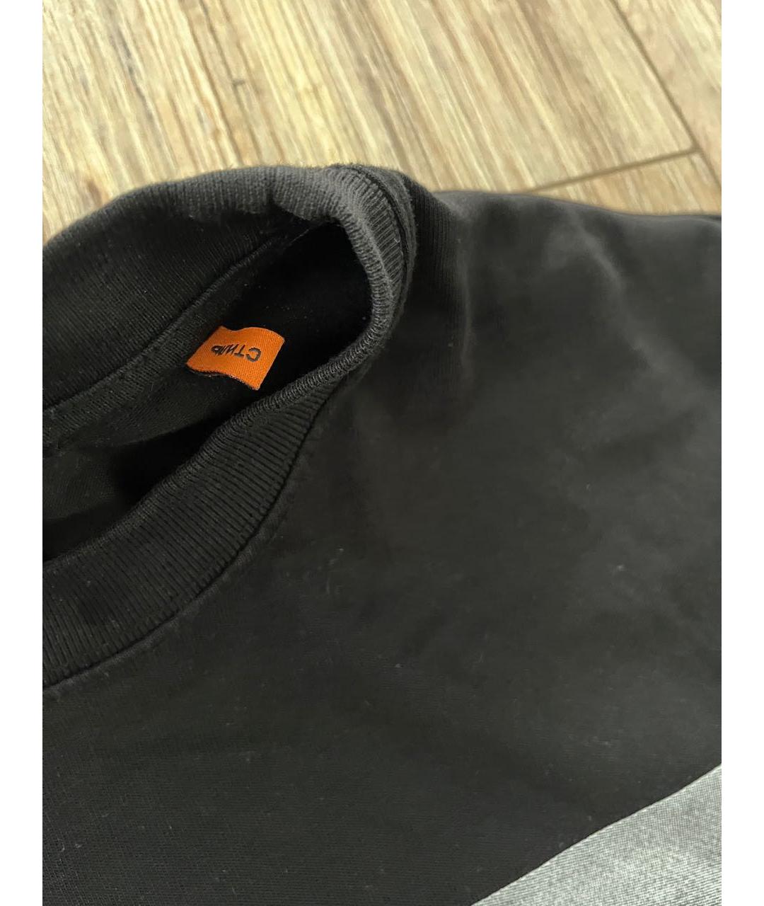 HERON PRESTON Черная хлопковая футболка, фото 4