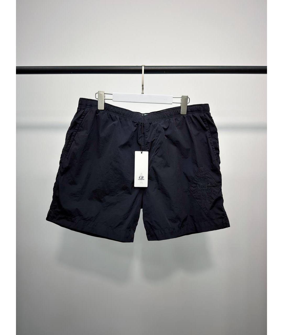 CP COMPANY Темно-синие синтетические шорты, фото 5