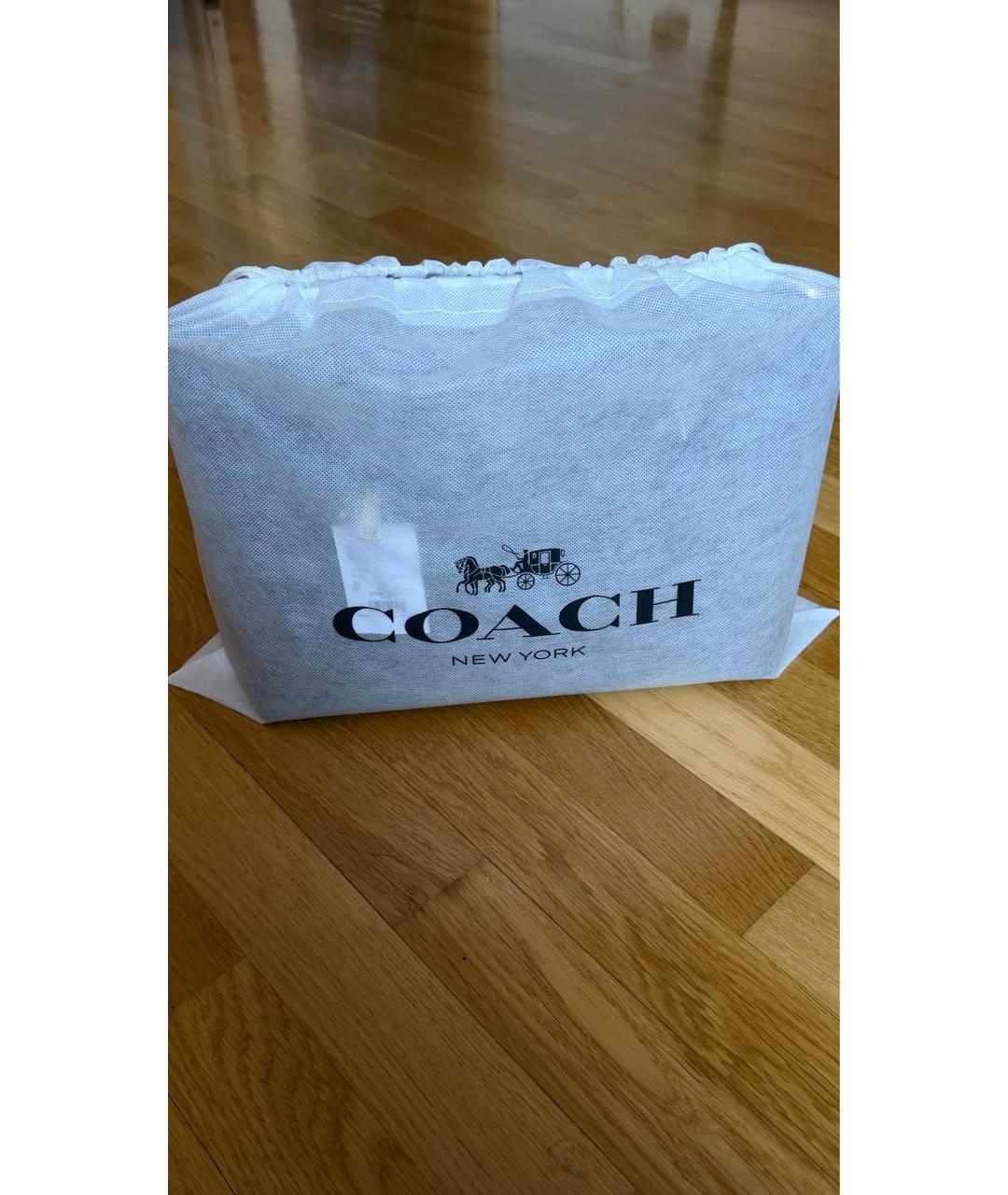 COACH Коричневая канва сумка тоут, фото 5