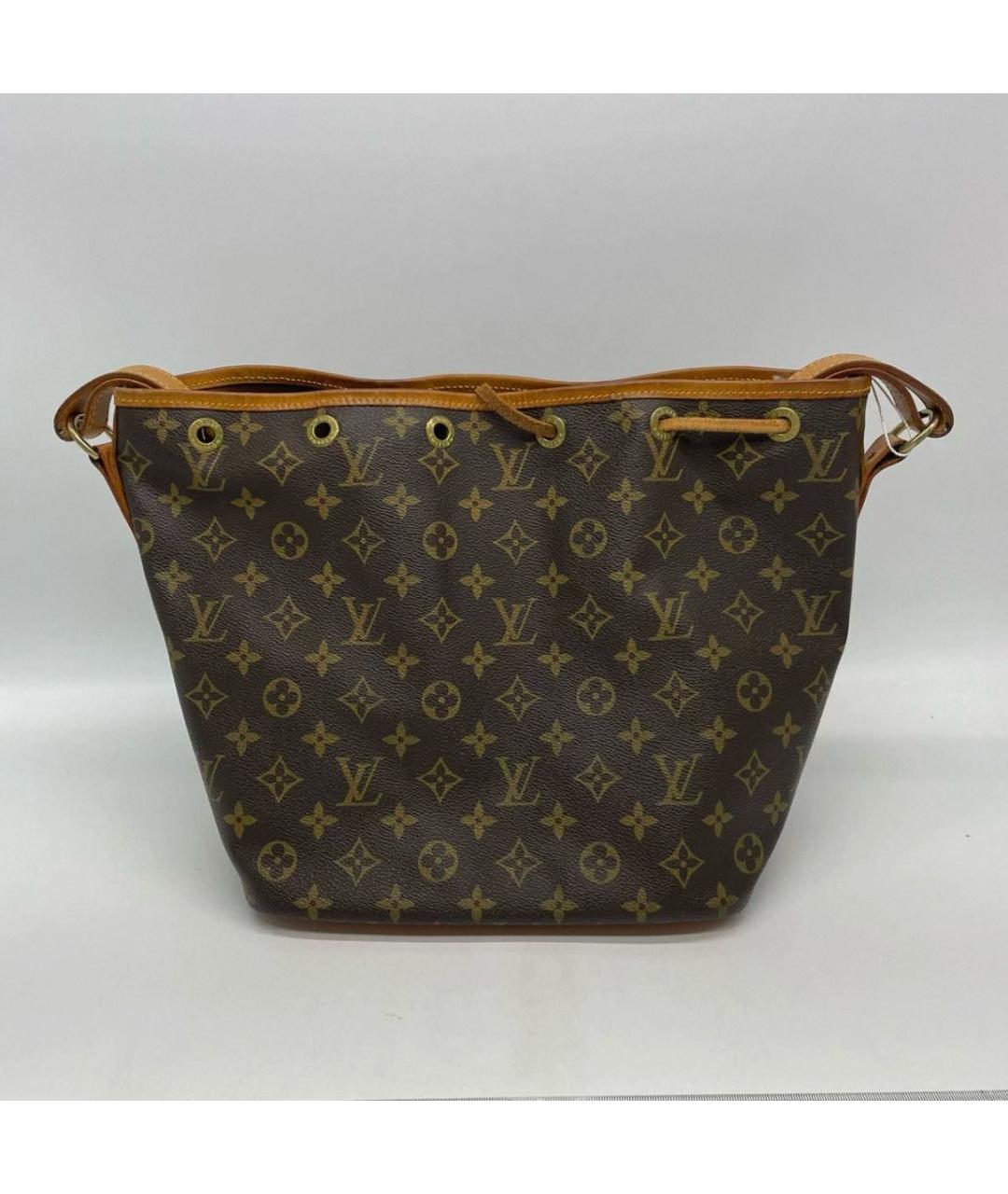 LOUIS VUITTON Коричневая сумка тоут из канвы, фото 3