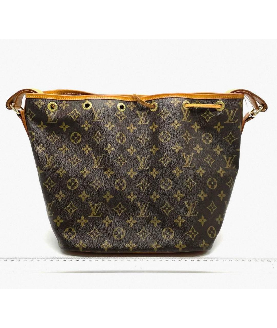 LOUIS VUITTON Коричневая сумка тоут из канвы, фото 2