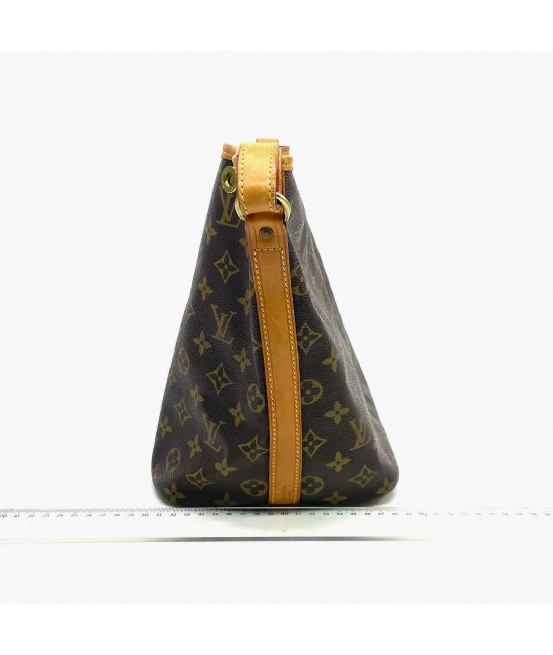LOUIS VUITTON Коричневая сумка тоут из канвы, фото 6