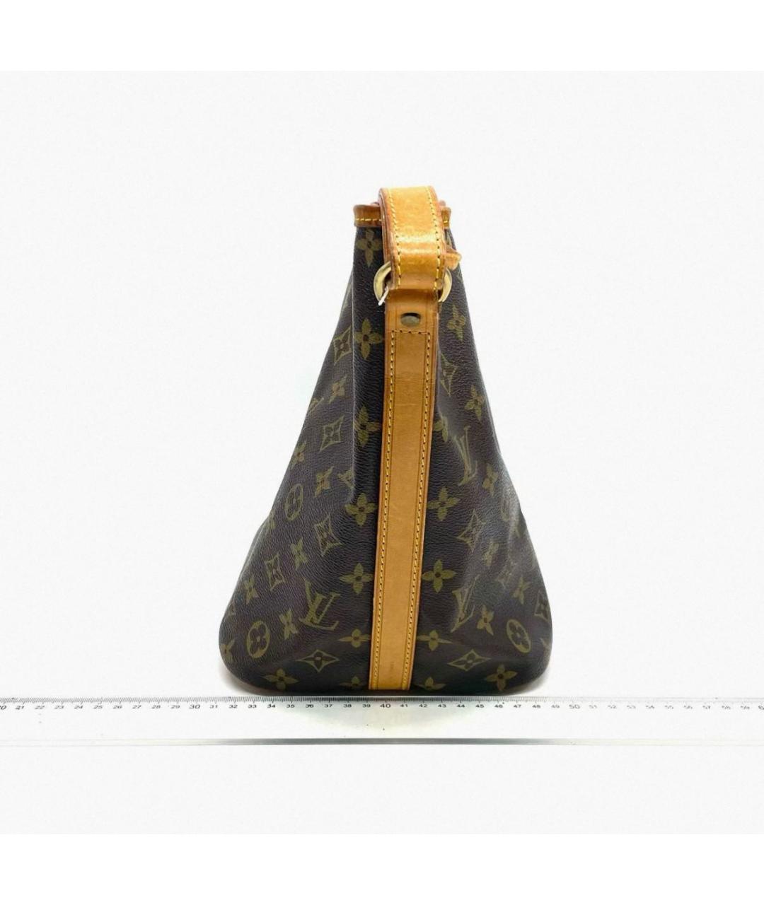 LOUIS VUITTON Коричневая сумка тоут из канвы, фото 7