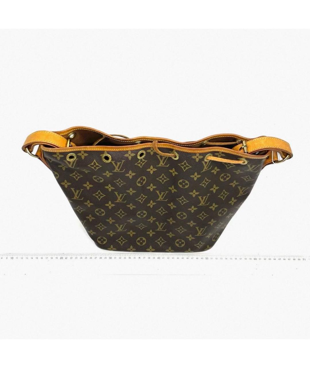 LOUIS VUITTON Коричневая сумка тоут из канвы, фото 5