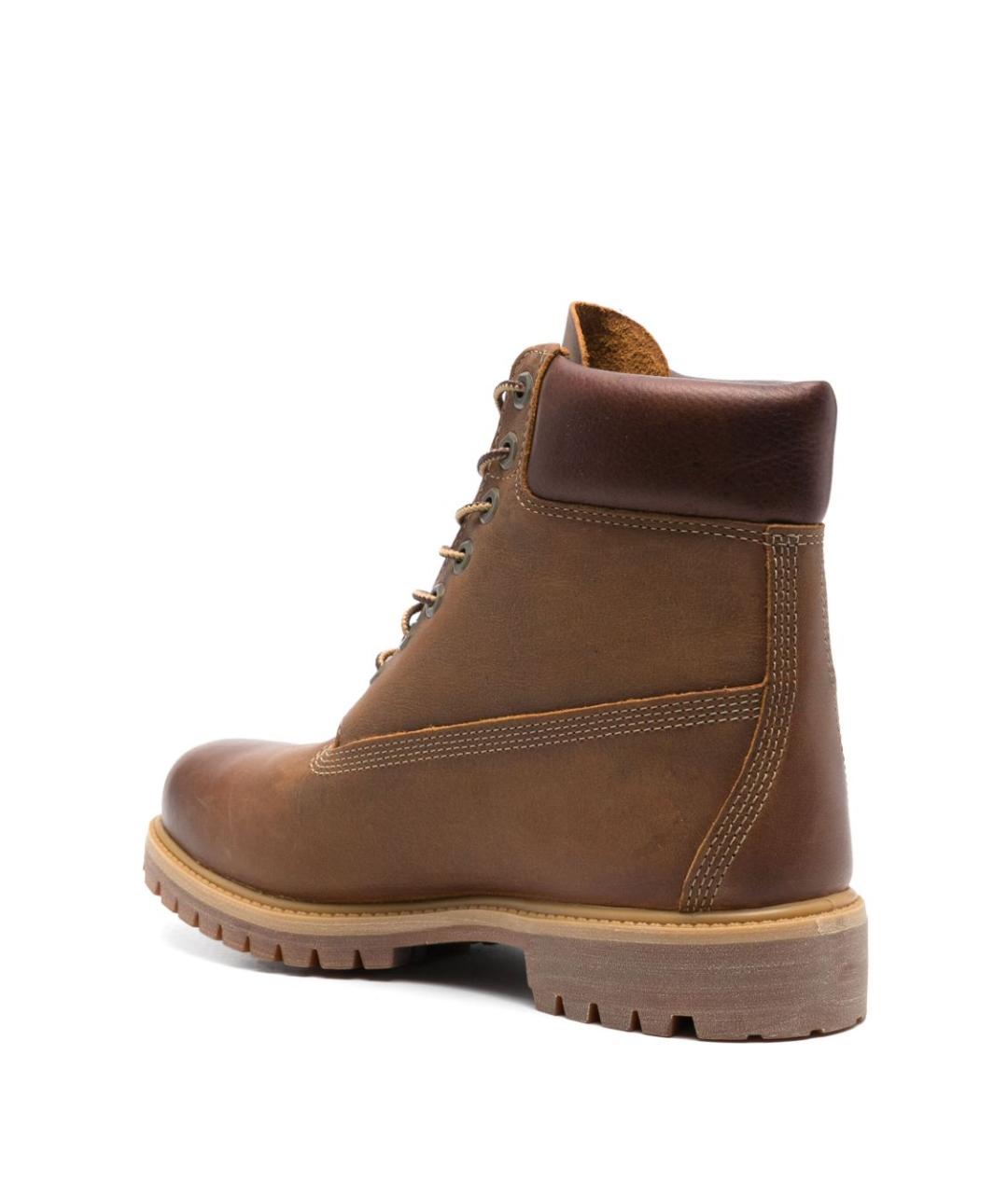 TIMBERLAND Коричневые кожаные высокие ботинки, фото 3