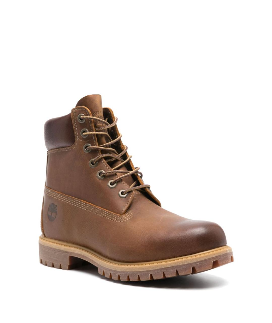 TIMBERLAND Коричневые кожаные высокие ботинки, фото 2