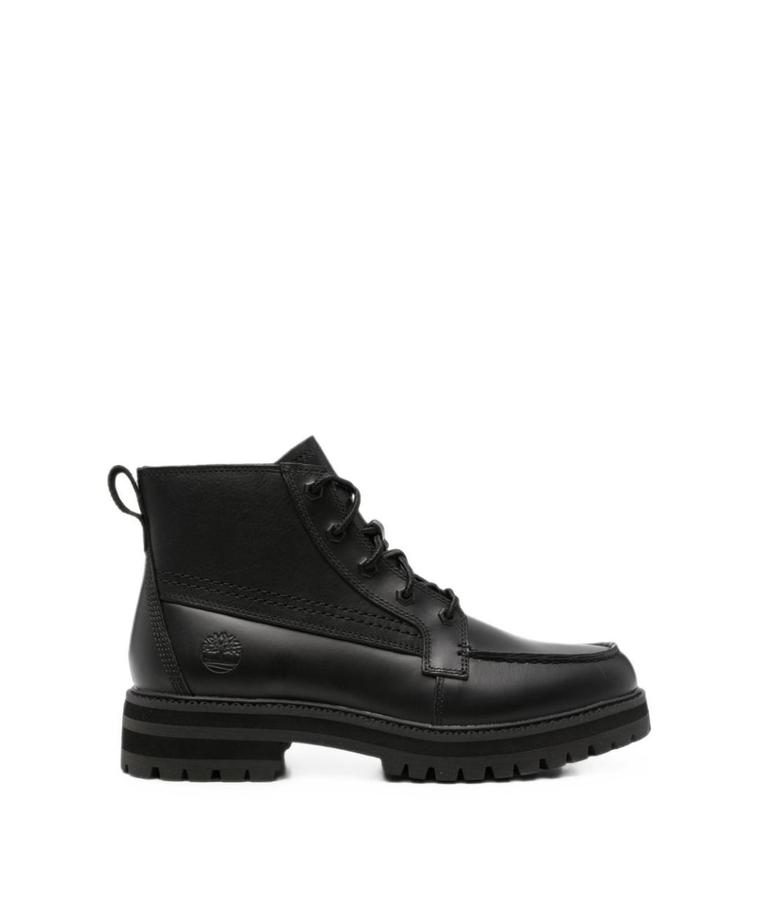 TIMBERLAND Черные кожаные низкие ботинки, фото 1