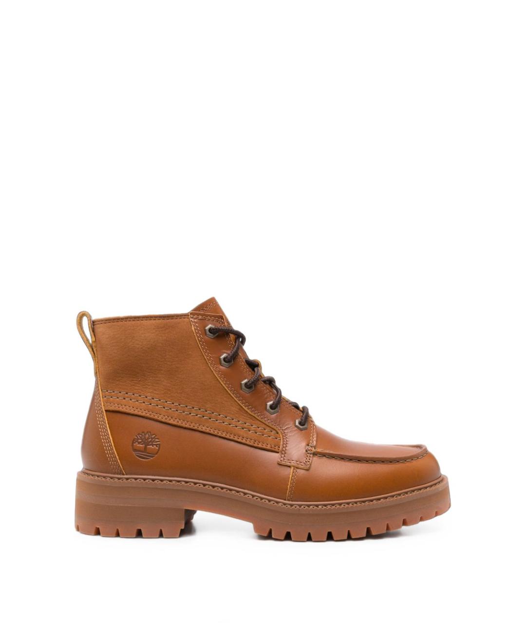 TIMBERLAND Коричневые кожаные низкие ботинки, фото 1