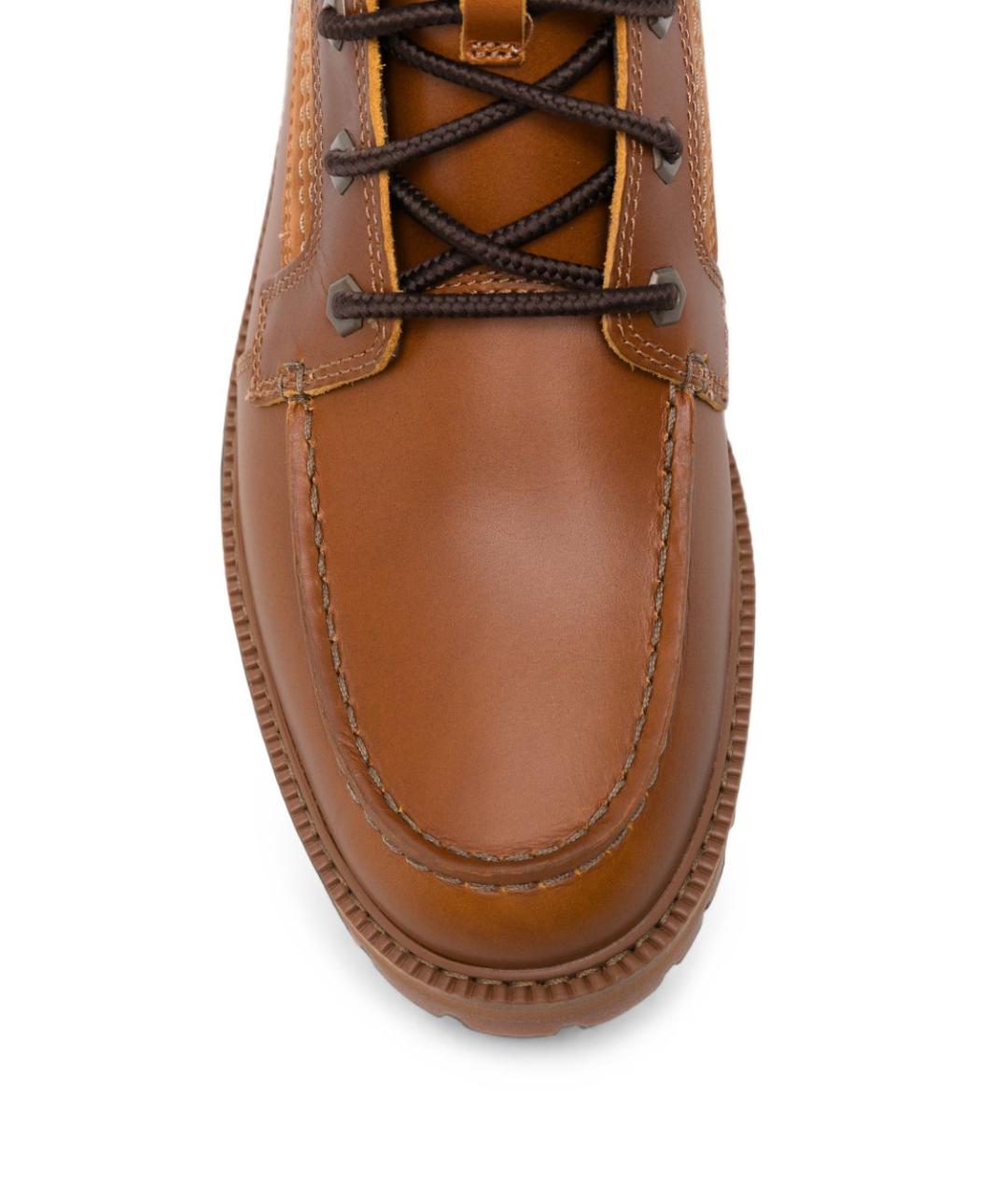 TIMBERLAND Коричневые кожаные низкие ботинки, фото 3