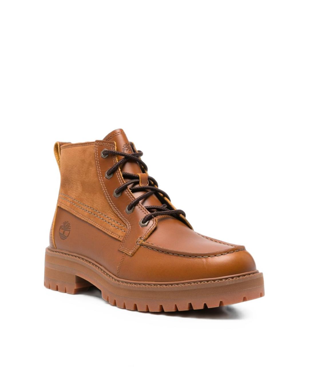 TIMBERLAND Коричневые кожаные низкие ботинки, фото 4