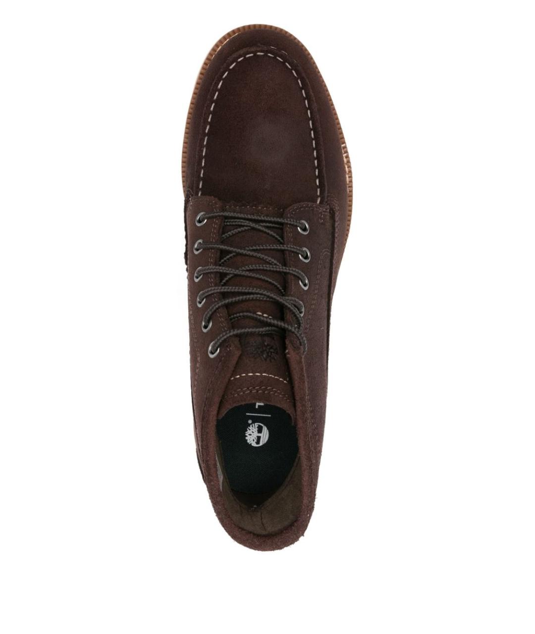 TIMBERLAND Коричневые кожаные низкие ботинки, фото 3