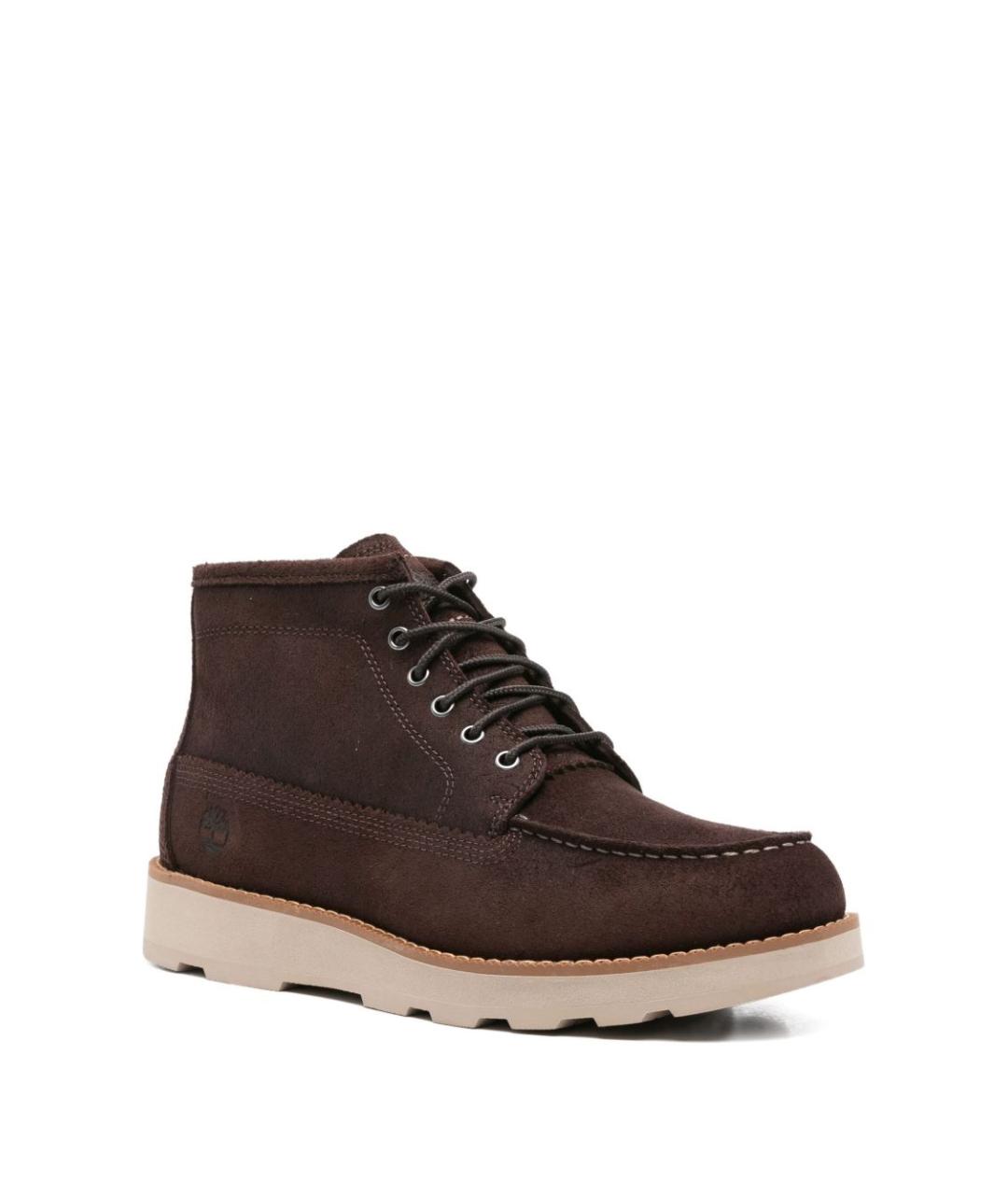 TIMBERLAND Коричневые кожаные низкие ботинки, фото 2