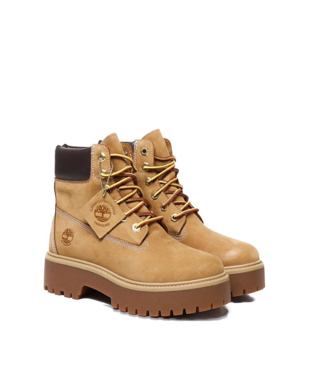 TIMBERLAND Коричневые кожаные ботинки, фото 4