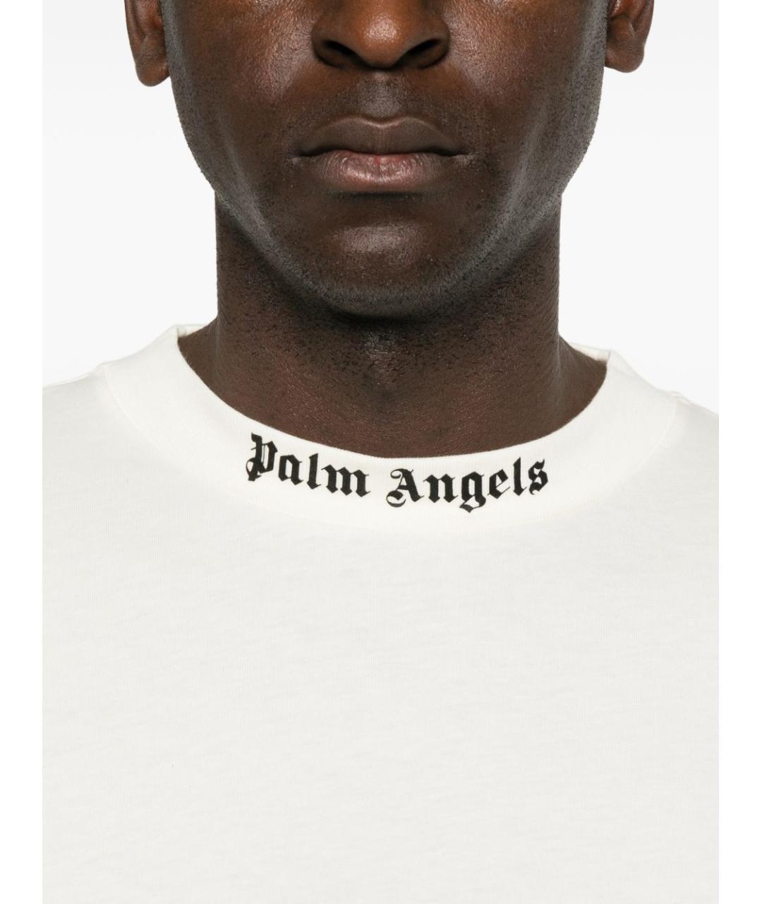 PALM ANGELS Белая хлопковая футболка, фото 5