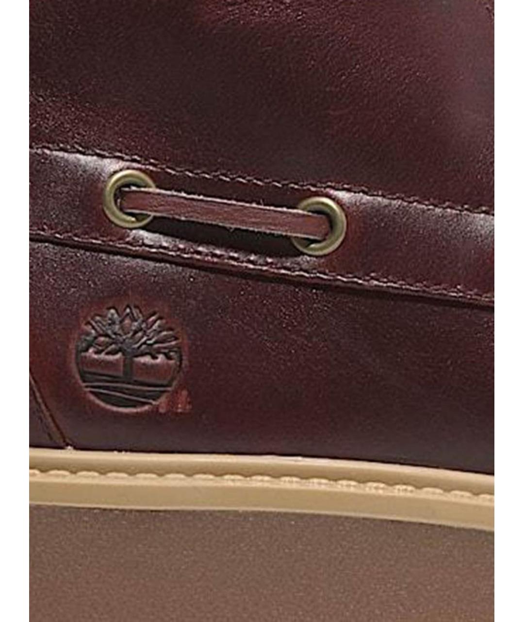 TIMBERLAND Красные кожаные ботинки, фото 2