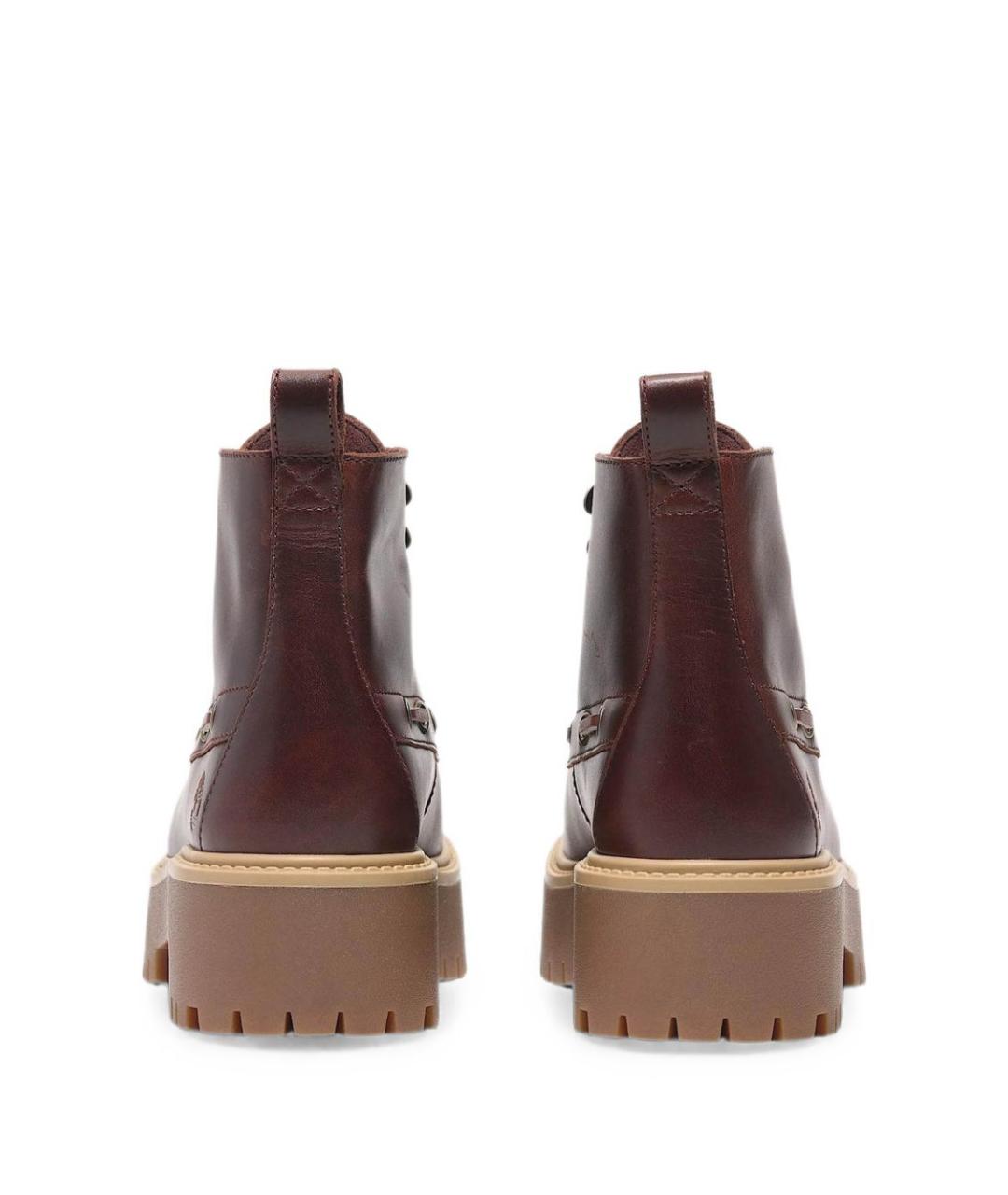 TIMBERLAND Красные кожаные ботинки, фото 4