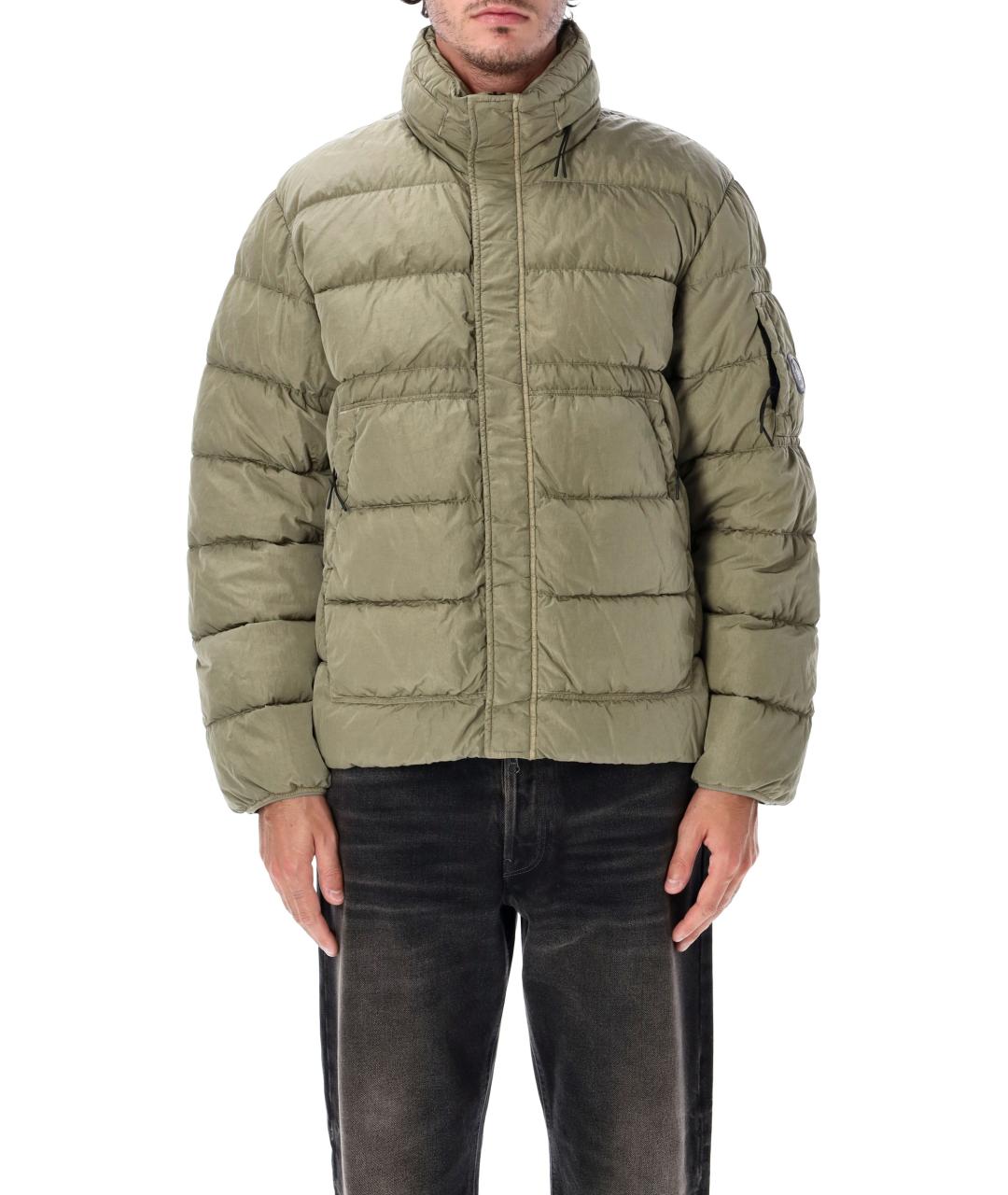 CP COMPANY Серый полиамидовый пуховик, фото 1