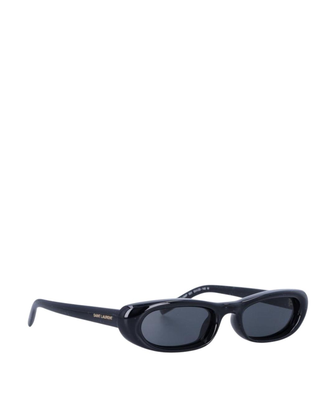 SAINT LAURENT Черные пластиковые солнцезащитные очки, фото 1